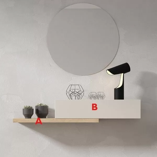 Recibidor Ilusion 11 de BoCubi colgante de diseño minimalista