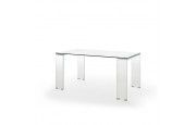 mesa rectangular cristal fija