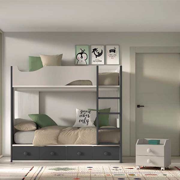 Dormitorio Juvenil con Litera F204