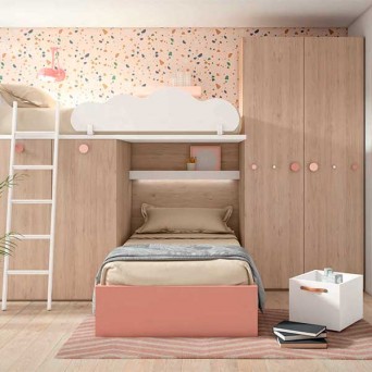 Dormitorio Juvenil con Litera F207